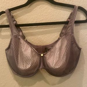 Natori Gray Semi-Sheer Bra Size 34H